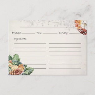 Carte de base Soup Du Jour Recette