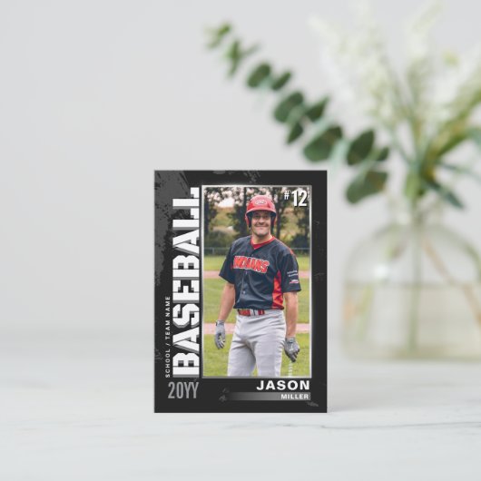 Carte de baseball de baseball de baseball de baseb (Debout devant)