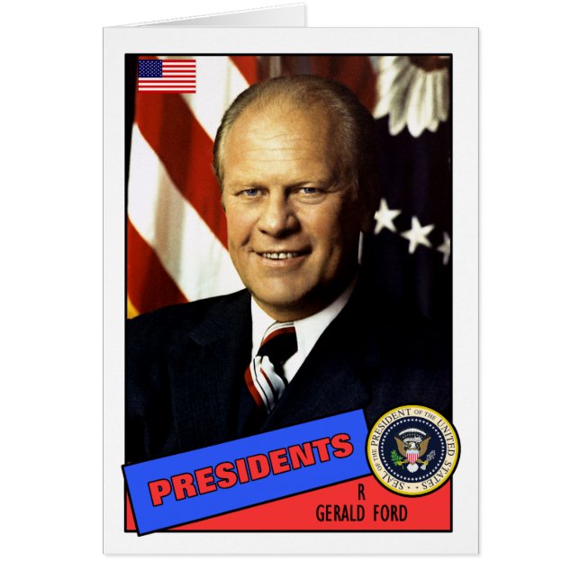 Carte de baseball de Gerald Ford (Devant)