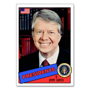 Carte de baseball de Jimmy Carter