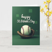 Carte de baseball de la Saint-Patrick (Fleur jaune)