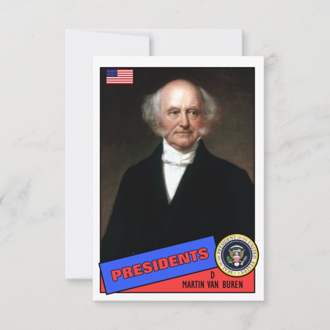 Carte de baseball de Martin Van Buren (Devant)