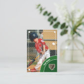 Carte de baseball Green Back - Statistiques person (Debout devant)