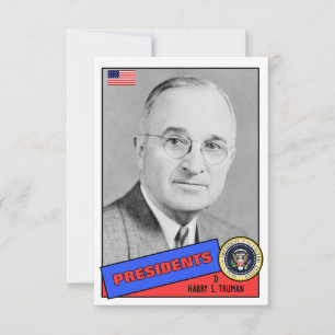 Carte de baseball Harry S. Truman
