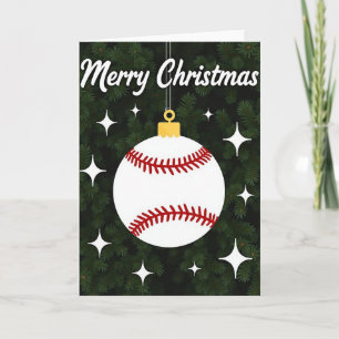 Carte de Baseball Joyeux Noël