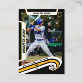 Carte de baseball Lively Jaune Black (Devant)