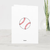 Carte de baseball noir Merci (Dos)