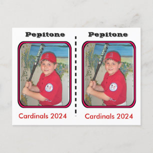 Carte de baseball personnalisable