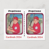 Carte de baseball personnalisable (Devant)