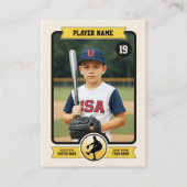 Carte de baseball personnalisée, carte de joueur V (Devant)