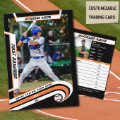 Carte de baseball Vive Orange Noir