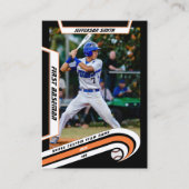 Carte de baseball Vive Orange Noir (Devant)