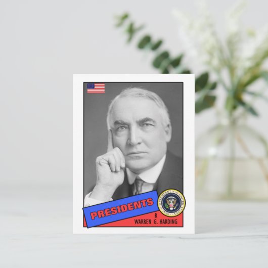 Carte de baseball Warren G. Harding (Debout devant)