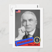 Carte de baseball Warren G. Harding (Devant / Derrière)