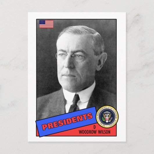 Carte de baseball Woodrow Wilson (Devant)