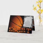 Carte de basket-ball (Fleur jaune)