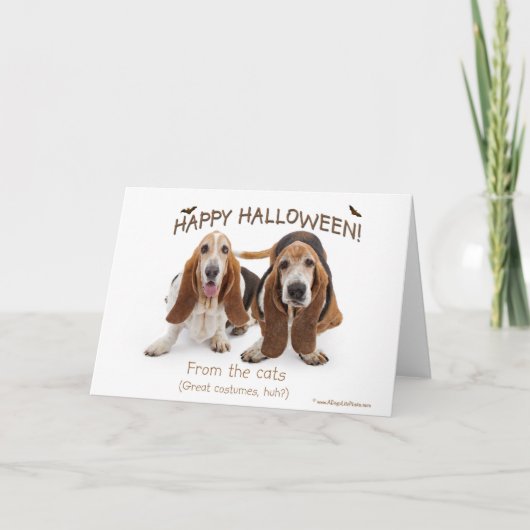 carte de basset de Halloween (Devant)