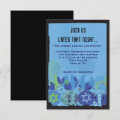 Carte de Bat mitzvah de soirée à la barre STEPPES (Devant / Derrière)