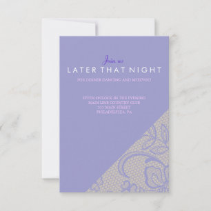 Carte de Bat mitzvah vintage PURPLE LACE