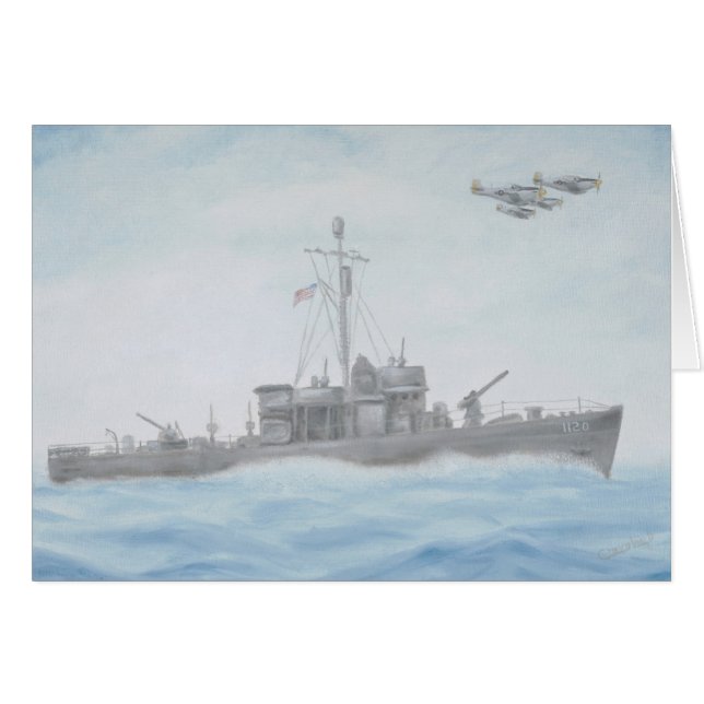 Carte de bateau de WWll (Devant horizontal)