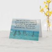 Carte de bateau fête des pères (Fleur jaune)