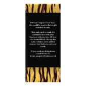 Carte de bâti de fourrure de tigre (Dos)