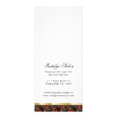 Carte de bâti de salon élégante et personnalisée (Dos)