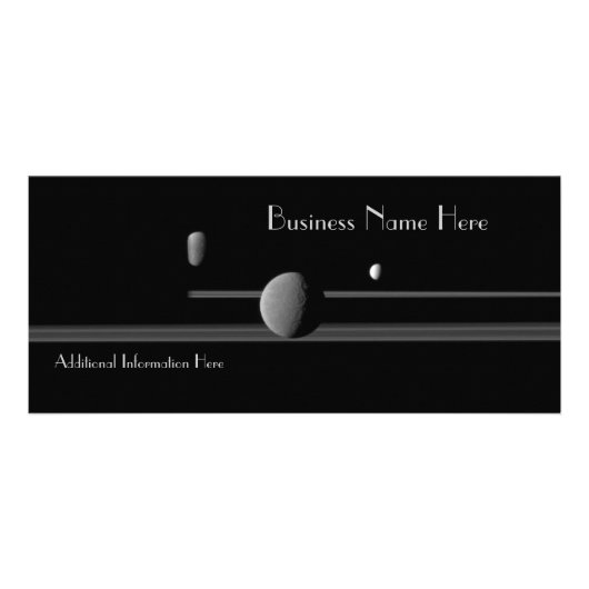 Carte de bâti d'entreprise Saturn's Moons 2012 Cal (Devant)