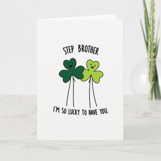 Carte de Beau Frère Chanceux (Devant)