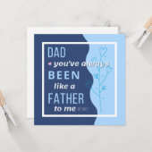 Carte de beau-père, comme un père (Devant/Arrière en situation)