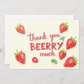 Carte de beaucoup de Merci en jeu Berry (Devant / Derrière)