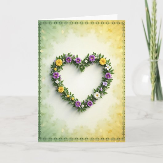 Carte de Beauté Florale du Cœur (Devant)