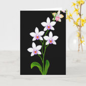 Carte de Beauté Florale Noire (Fleur jaune)