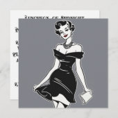 Carte de beauté noire LBD : Sophistication sans ef (Devant / Derrière)