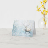 Carte De Beaux Animaux De Bois Viennent S'Étendre Dans L (Fleur jaune)