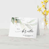 Carte De Beaux Eucalyptus À Mon Mariage D'Épouse (Fleur jaune)