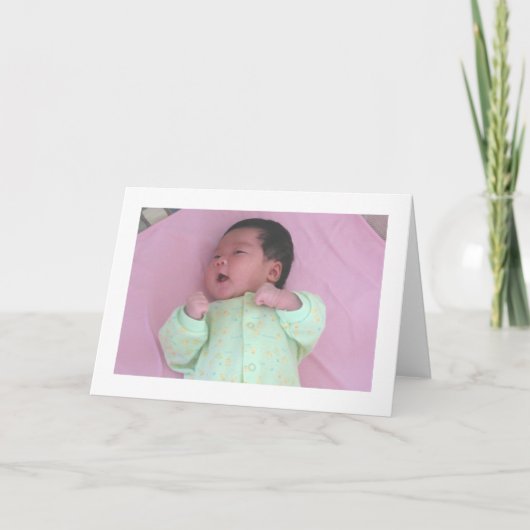 carte de bébé (Devant)