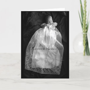 Carte de bébé bénie par ciel