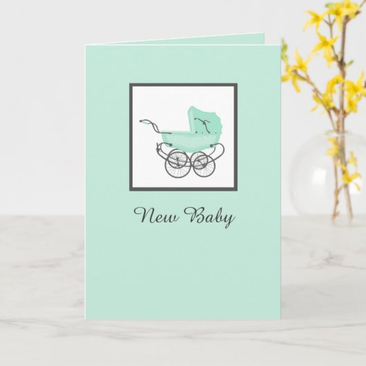 Carte de bébé congratulée (Fleur jaune)