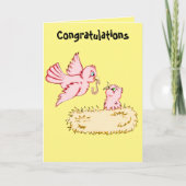 Carte de bébé congratulée (Devant)