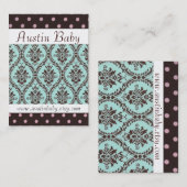 Carte de bébé d'Austin (Devant / Derrière)