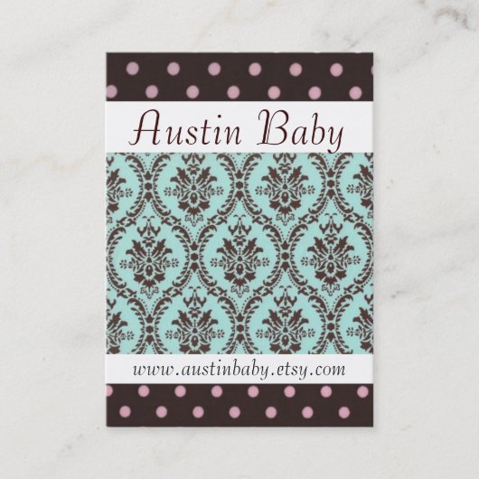 Carte de bébé d'Austin (Devant)