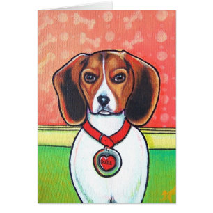 Carte de bébé de beagle