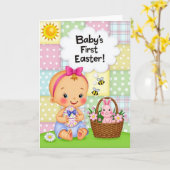 Carte de bébé pour un printemps heureux (Fleur jaune)