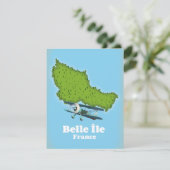 Carte de Belle Île France (Debout devant)