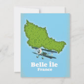 Carte de Belle Île France (Dos)