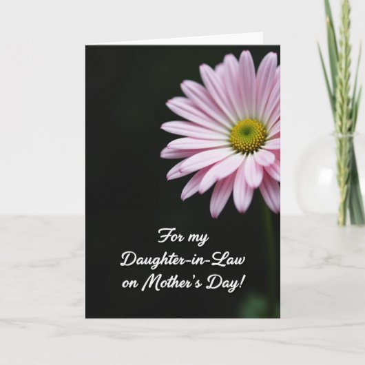 Carte de Belle-Mère à Fleurs Rayées (Devant)