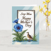Carte de Belle-mère Fleurs d'Azur (Fleur jaune)