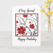 CARTE DE BELLES EXPRESSIONS (Fleur jaune)