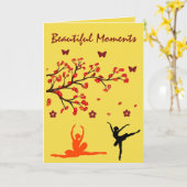 CARTE DE BELLES EXPRESSIONS (Fleur jaune)